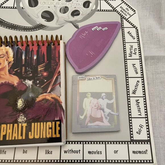 Movie Board The Asphalt June Notepad & Some Like it Hot Note Pads Marilyn Monroe - Picture 3 of 4